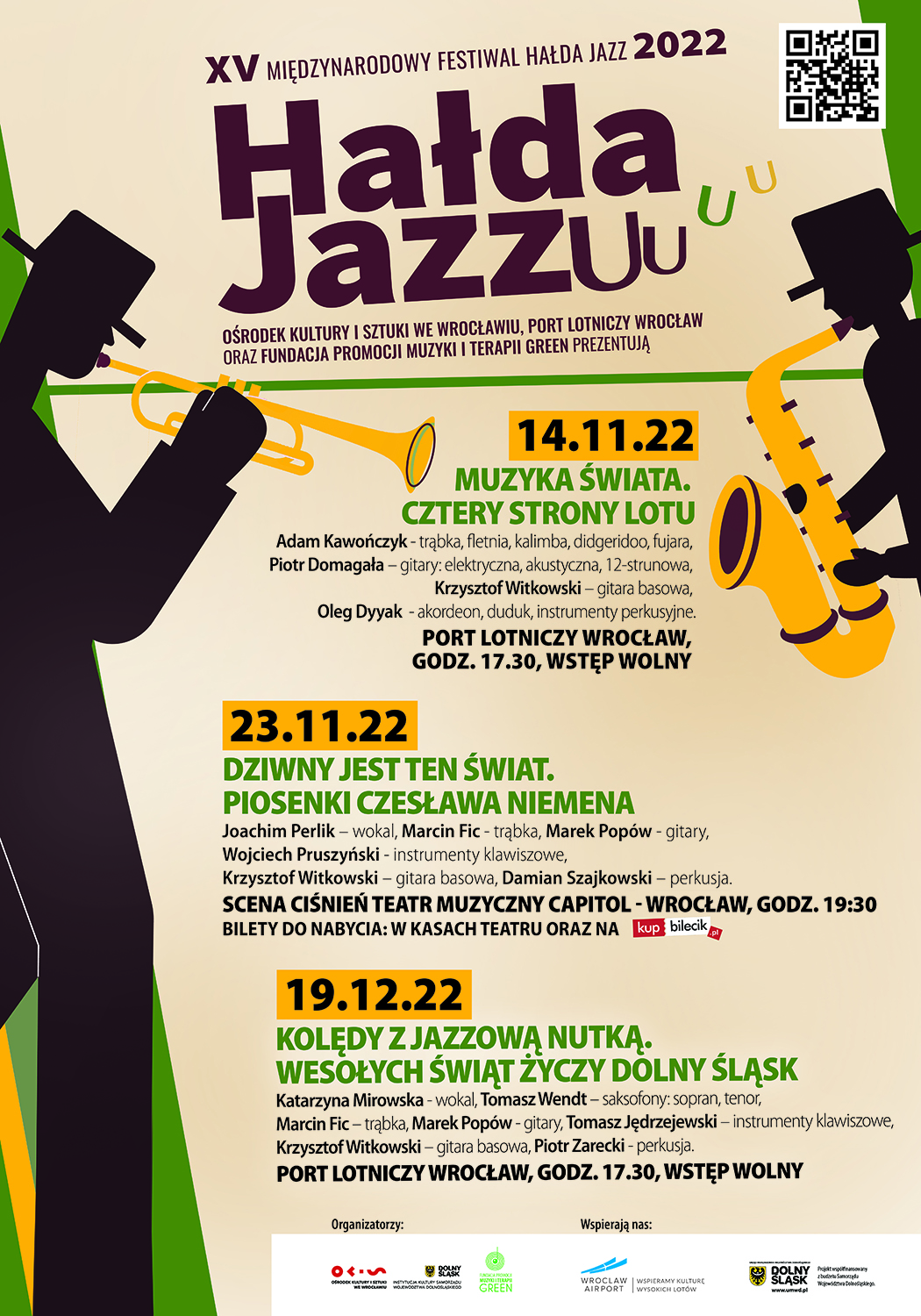 Hald Jazz - koncerty,plakat promuący wydarzenie 