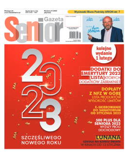 strona tytułowa / Gazeta Senior wydanie styczeń 1 /2023