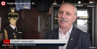 Robert Pawliszko w Izbie pamięci Straży Miejskiej Wrocławia 