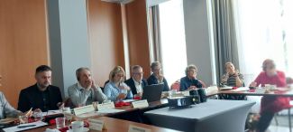 Zdjęcie z posiedzenia Solidarność międzypokoleniowa - udział w posiedzenia Polsko-Niemiecko-Ukraińskiej Grupy Eksperckiej.